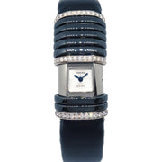 Cartier Ref.2611 Declaration Quartz Watch SS 18KWG Diamond Black