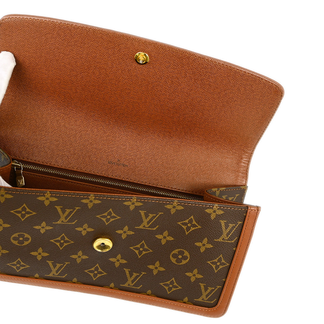 Louis Vuitton 1990 Monogram Pochette Dame GM Clutch Bag Louis Vuitton 1990 Monogram Pochette Dame GM Clutch Bag