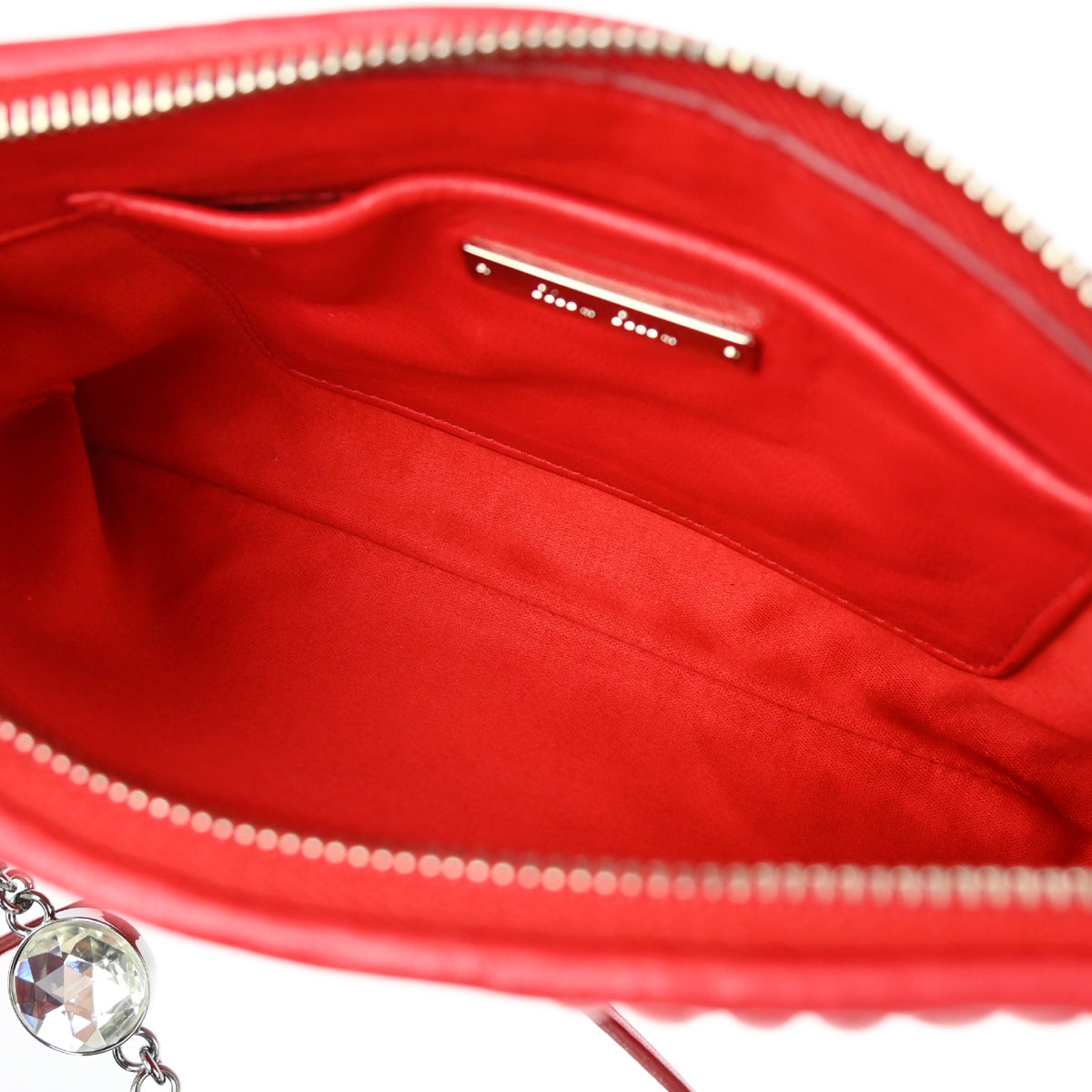 Miu Miu 2000-2010 Red Lambskin Matelasse Shoulder Bag