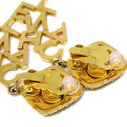 Chanel Gold Dangle Earrings Clip-On