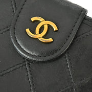 Chanel Black Lambskin Bicolore Long Wallet