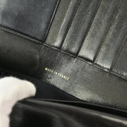 Chanel Black Lambskin Bicolore Long Wallet