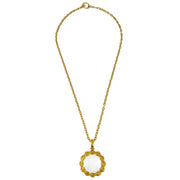 Chanel Gold CC Pendant Necklace Loupe