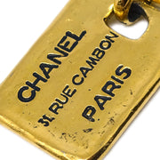 Chanel Plate Brooch Pin Gold 1133