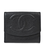 Chanel 1996-1997 Black Caviar Bifold Wallet