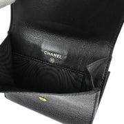 Chanel 1996-1997 Black Caviar Bifold Wallet