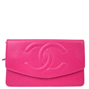 Chanel Pink Caviar Wallet