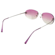 Chanel Sunglasses Eyewear Pink Gray Small Good