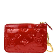 Louis Vuitton Red Vernis Pochette Cles NM Coin Purse Wallet M93559