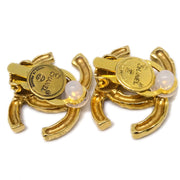 Chanel Gold CC Earrings Clip-On