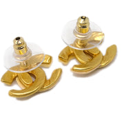 Chanel CC Piercing Earrings Gold 00T