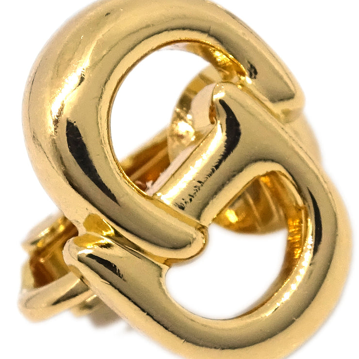 Christian Dior Earrings Clip-On Gold