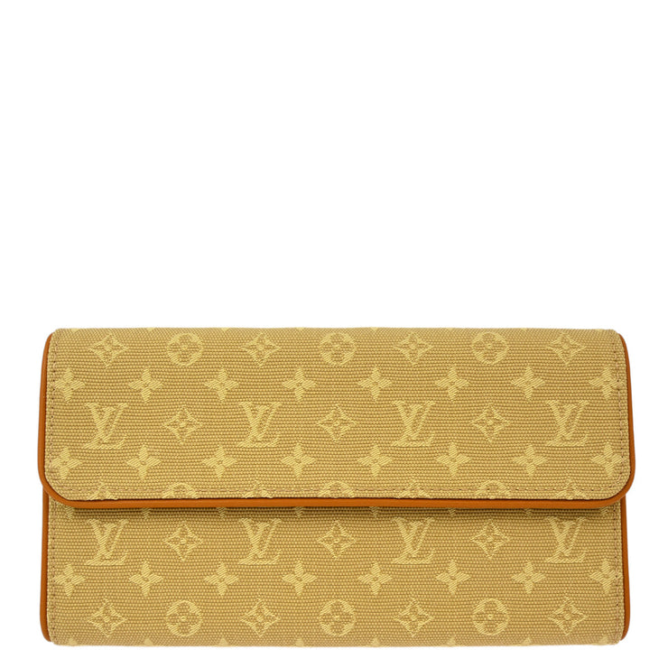 Louis Vuitton Beige Mini Porte Tresor International Wallet M92444