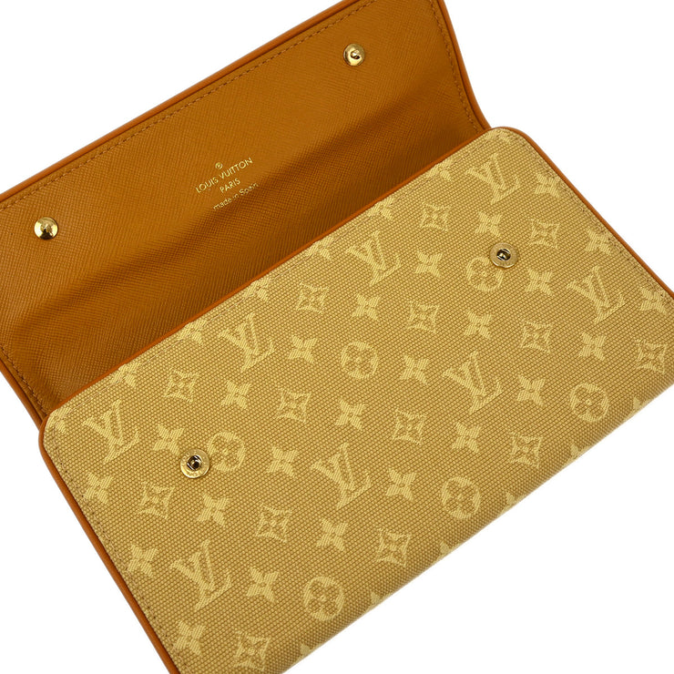 Louis Vuitton Beige Mini Porte Tresor International Wallet M92444