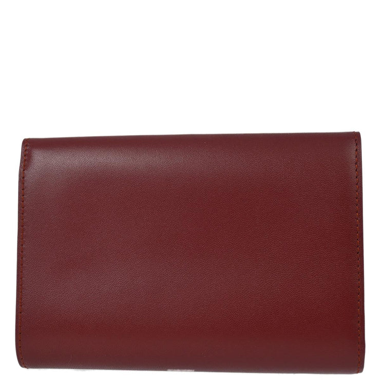 Cartier Bordeaux Trifold Wallet Purse