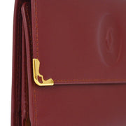 Cartier Bordeaux Trifold Wallet Purse