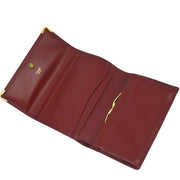 Cartier Bordeaux Trifold Wallet Purse