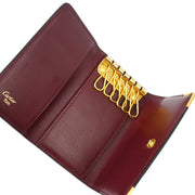 Cartier Bordeaux 6 Hook Key Case Small Good