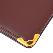 Cartier Bordeaux Bifold Long Wallet Purse