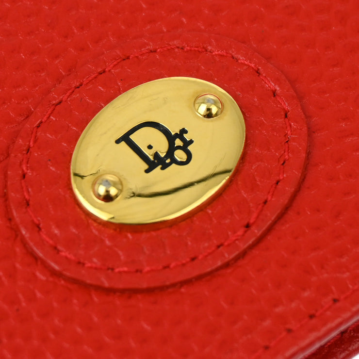 Christian Dior Red Bifold Wallet Purse