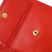 Christian Dior Red Bifold Wallet Purse