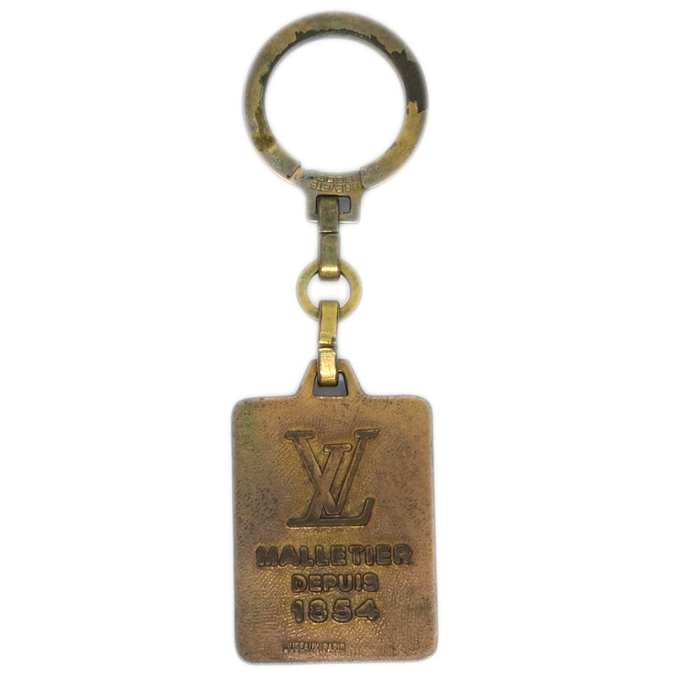 Louis Vuitton Malletier Depuis 1854 Key Holder Gold Small Good