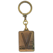 Louis Vuitton Malletier Depuis 1854 Key Holder Gold Small Good