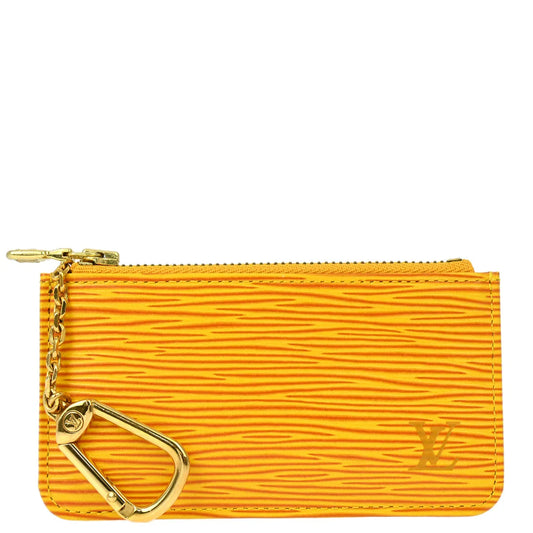 Louis Vuitton 1994 Yellow Epi Pochette Cles Coin Case Wallet M63809