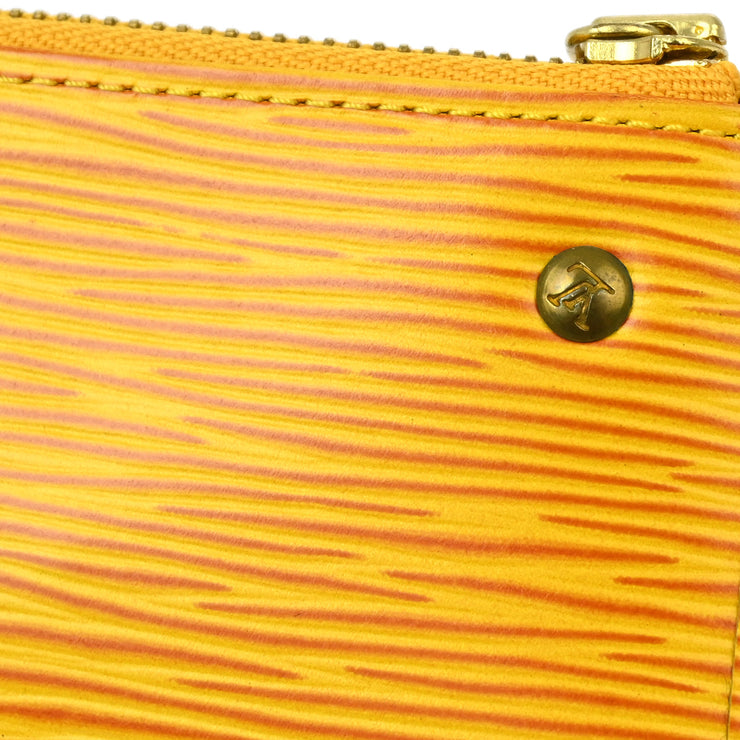 Louis Vuitton 1994 Yellow Epi Pochette Cles Coin Case Wallet M63809