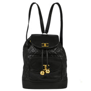 Chanel Black Lambskin Backpack