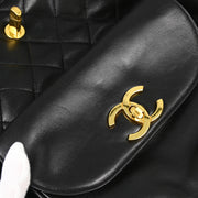 Chanel Black Lambskin Backpack