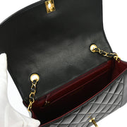 Chanel Black Lambskin Medium Diana Shoulder Bag