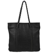 Chanel Black Calfskin Luxury Tote Bag