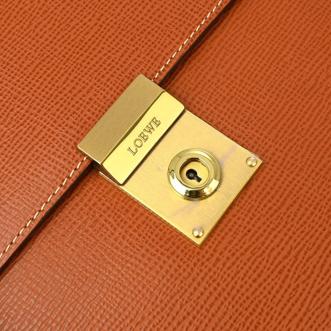 Loewe Brown Briefcase Business 2way Shoulder Handbag – AMORE