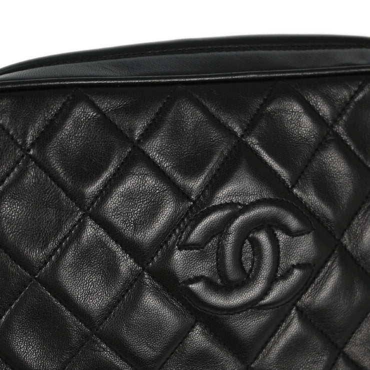 Chanel Black Lambskin Camera Bag Mini