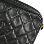 Chanel Black Lambskin Camera Bag Mini