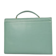 Chanel Green Caviar Briefcase Business Handbag