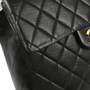 Chanel Black Lambskin Backpack