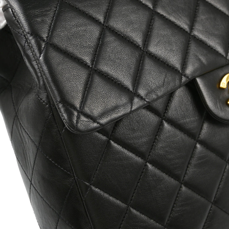 Chanel Black Lambskin Backpack