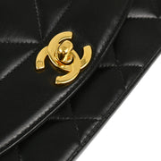 Chanel Black Lambskin Small Diana Shoulder Bag