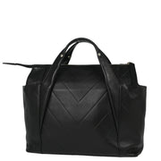 Chanel 2005-2006 Black Lambskin Chevron Handbag