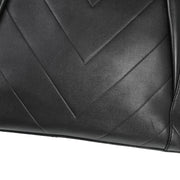 Chanel Black Lambskin Chevron Handbag