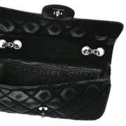 Chanel Black Velvet East West Shoulder Bag