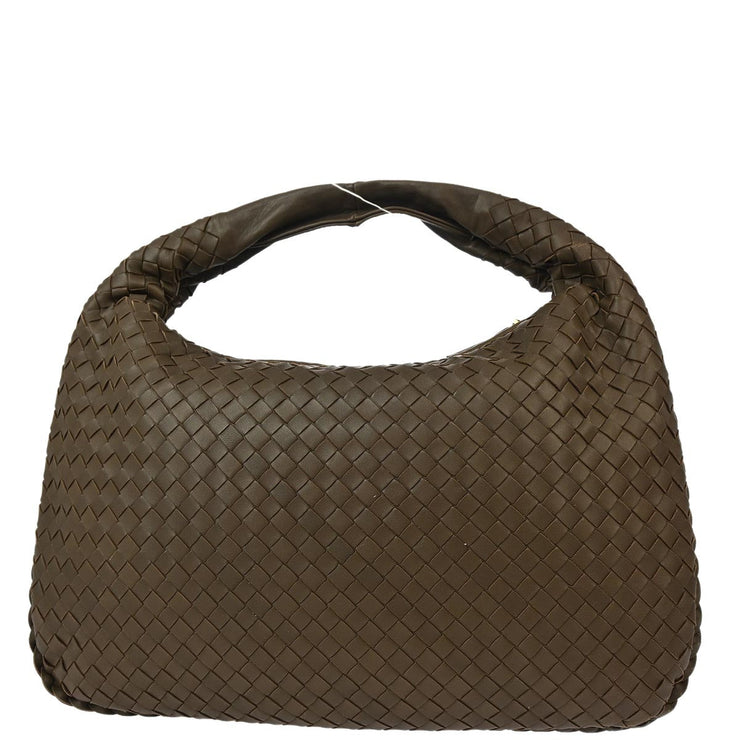 Bottega Veneta Brown Intrecciato Hobo Handbag