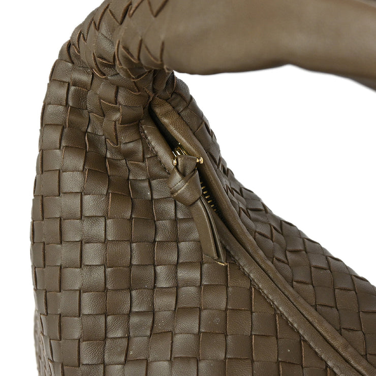 Bottega Veneta Brown Intrecciato Hobo Handbag