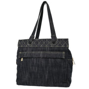 Chanel Navy Denim Tote Handbag