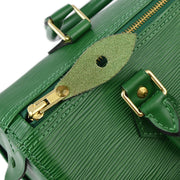 Louis Vuitton Green Epi Speedy 25 Handbag M43014