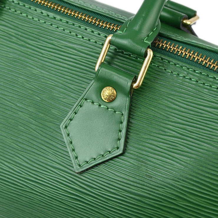 Louis Vuitton Green Epi Speedy 25 Handbag M43014