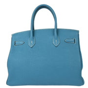 Hermes Blue Jean Togo Birkin 30 Handbag