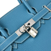 Hermes Blue Jean Togo Birkin 30 Handbag